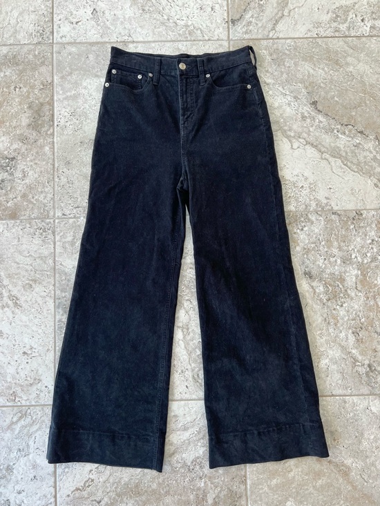 J. Crew Pants - J.Crew Women’s Wide-leg High Rise Corduroy Trouser Pants BT922 in Black, 26